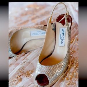 Jimmy choo nova bridal wedding shoes size 7.5